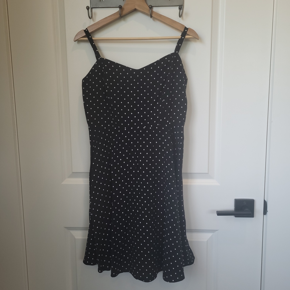 2 For $30 Old Navy Black Polka Dot Dress